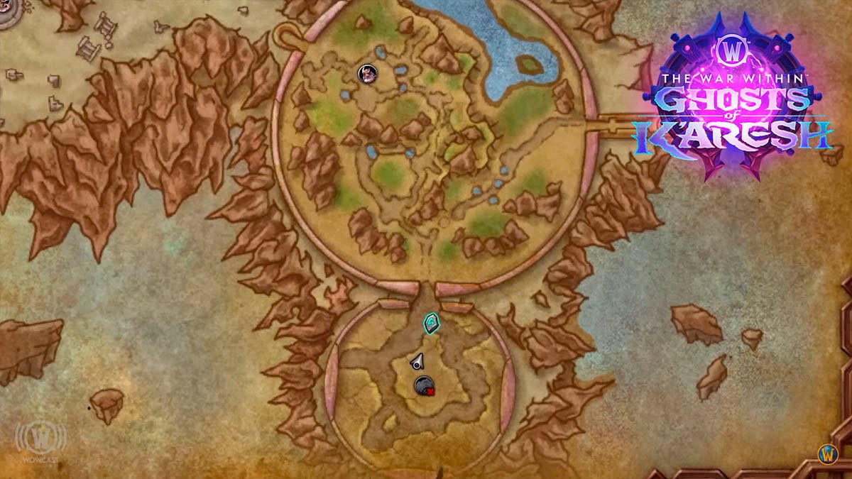 Dungeon Waystone on the map of the dungeon in WoW TWW 11.2.