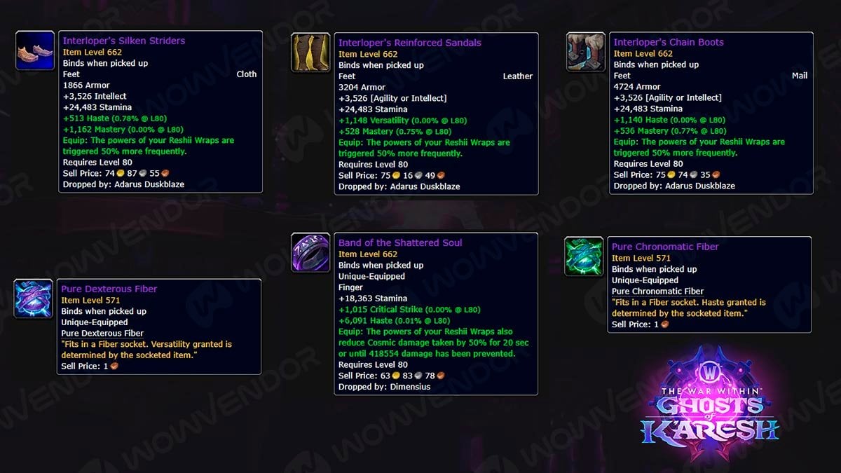 Reshii Wraps upgrades in TWW Patch 11.2.