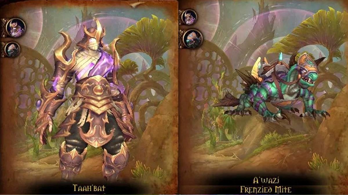 Taah'bat and A'wazj bosses in Eco-Dome Al’dani dungeon TWW Patch 11.2.