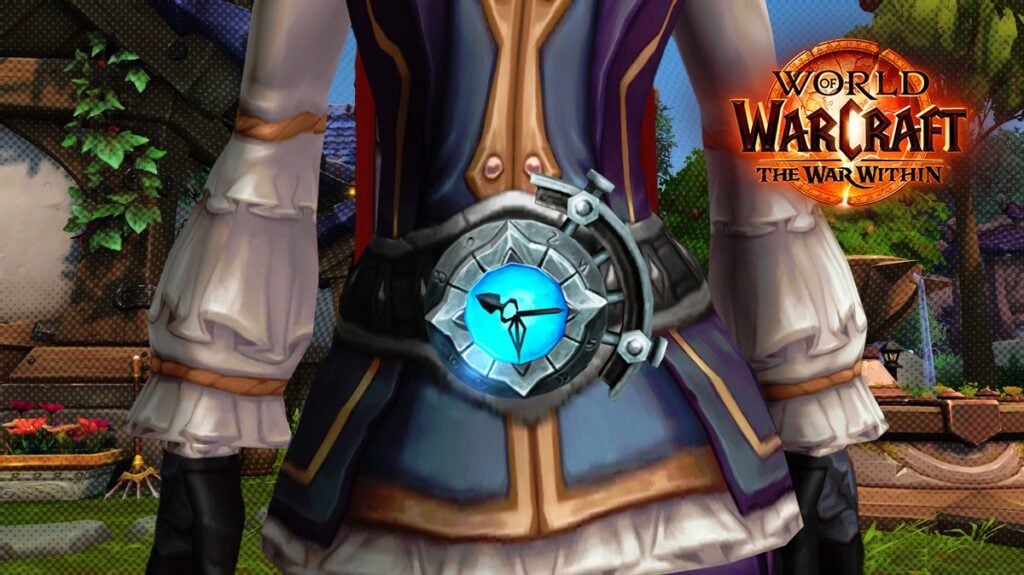 DISC Belt close-up model in-game, with The War Within logo at the top right corner.