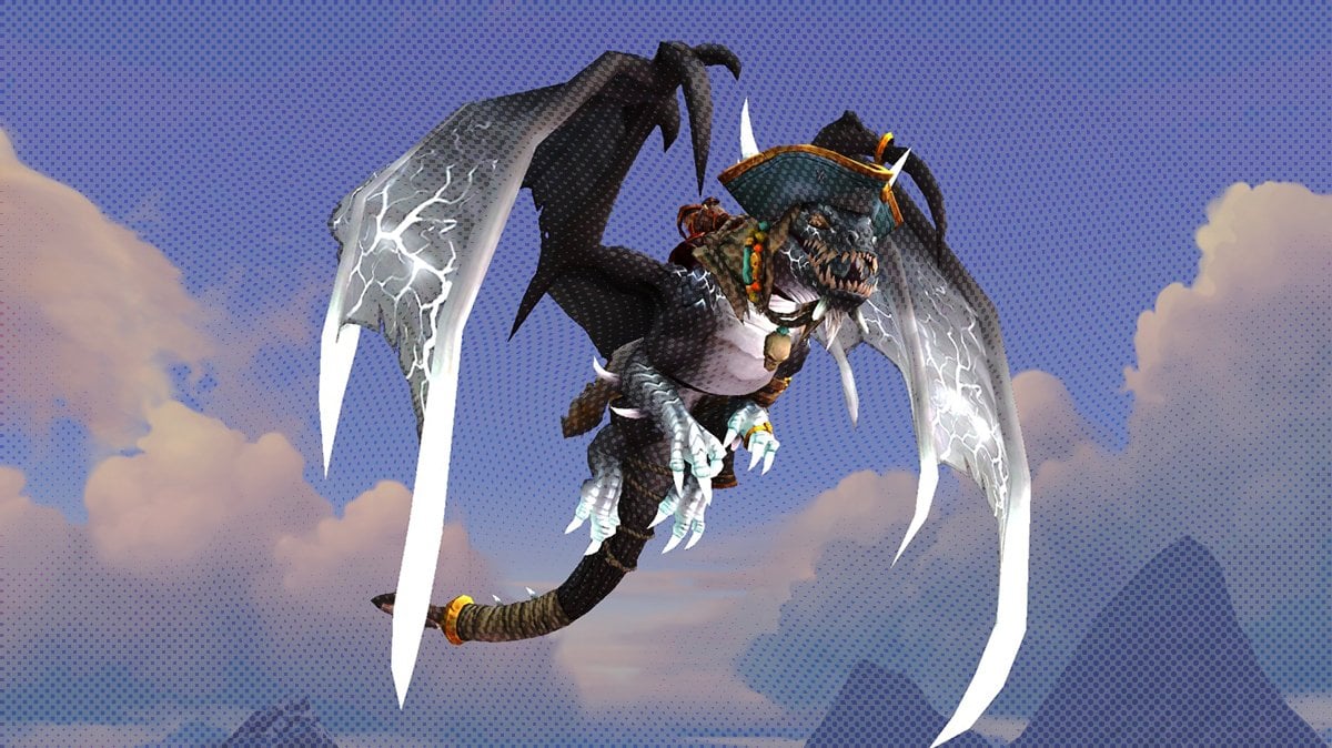 Chrono Corsair mount from a key art showcasing Turbulent Timeways III event.