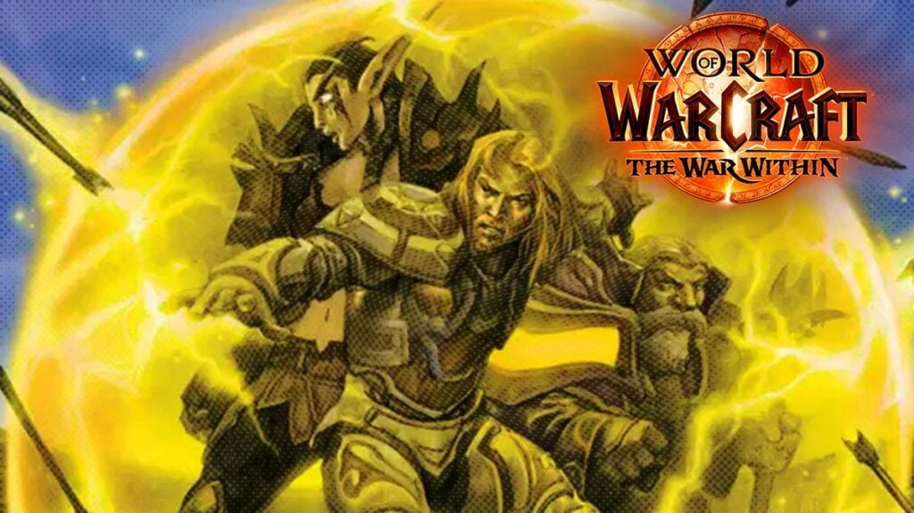 Holy Paladin art piece with The War Within logo.