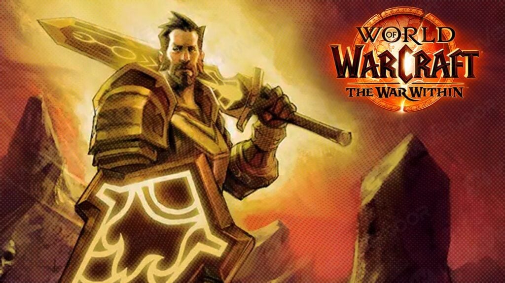 Protection Paladin art piece with The War Within logo.