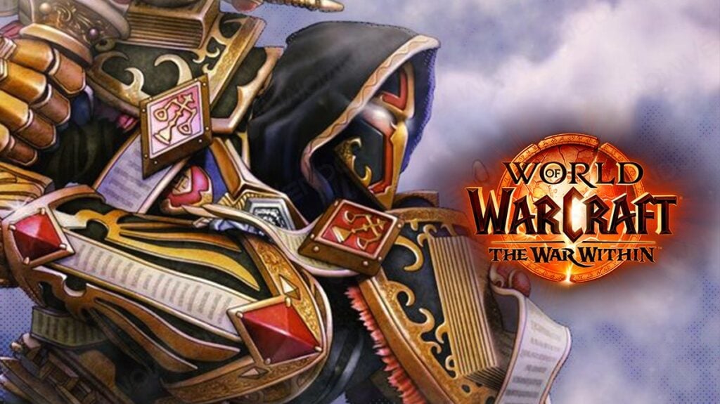 Retribution Paladin art piece with The War Within logo.