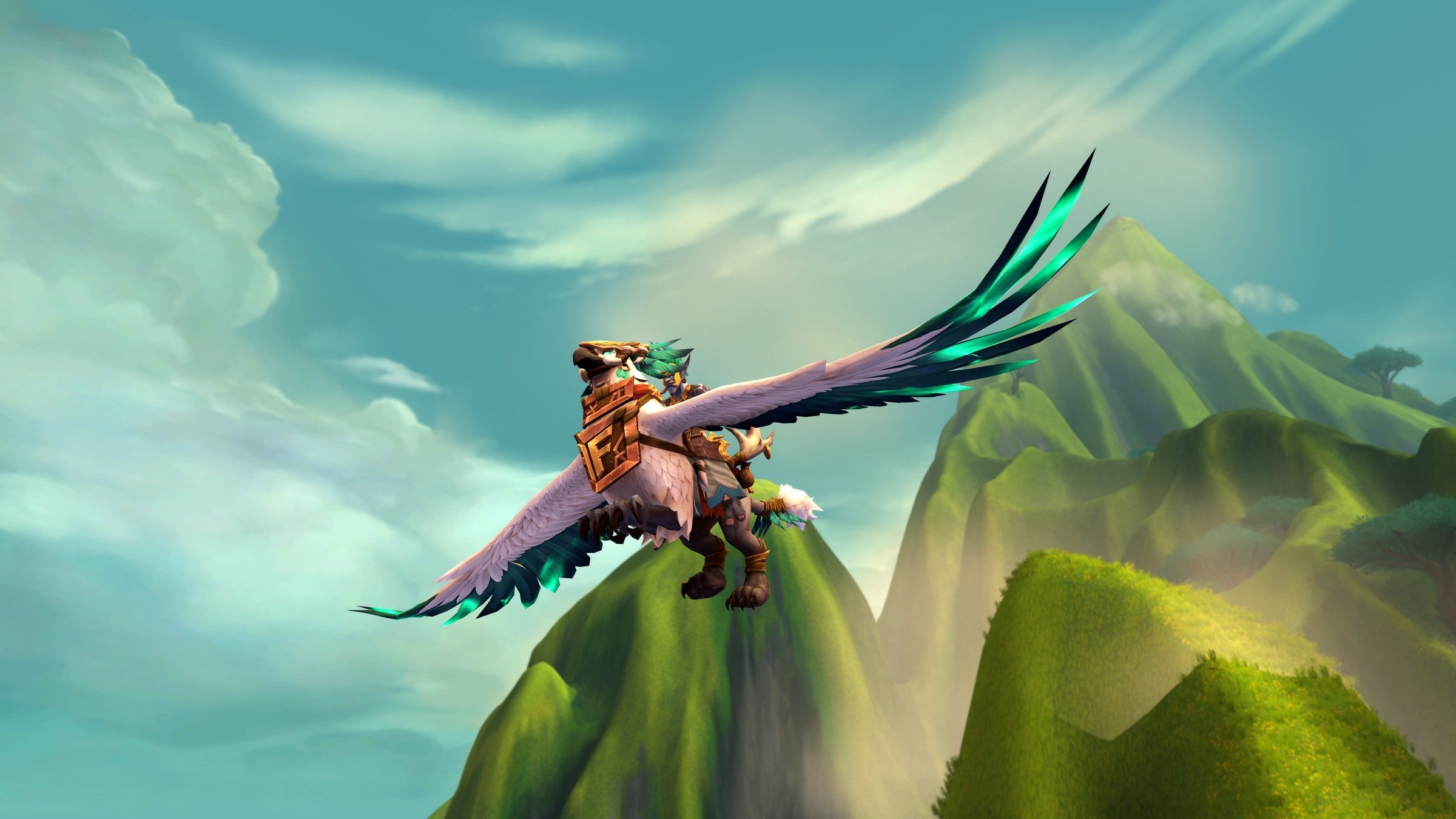 High Shaman’s Aerie Gryphon mount image showcase.