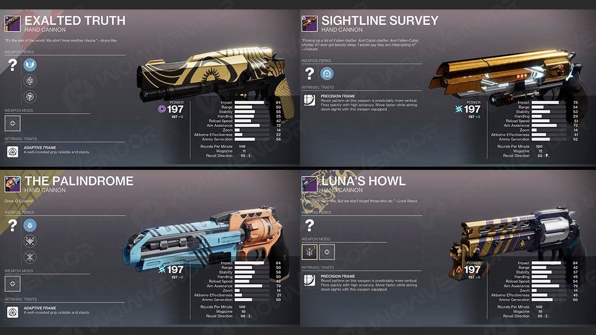 Arms Week featured Hand Cannons Destiny 2.