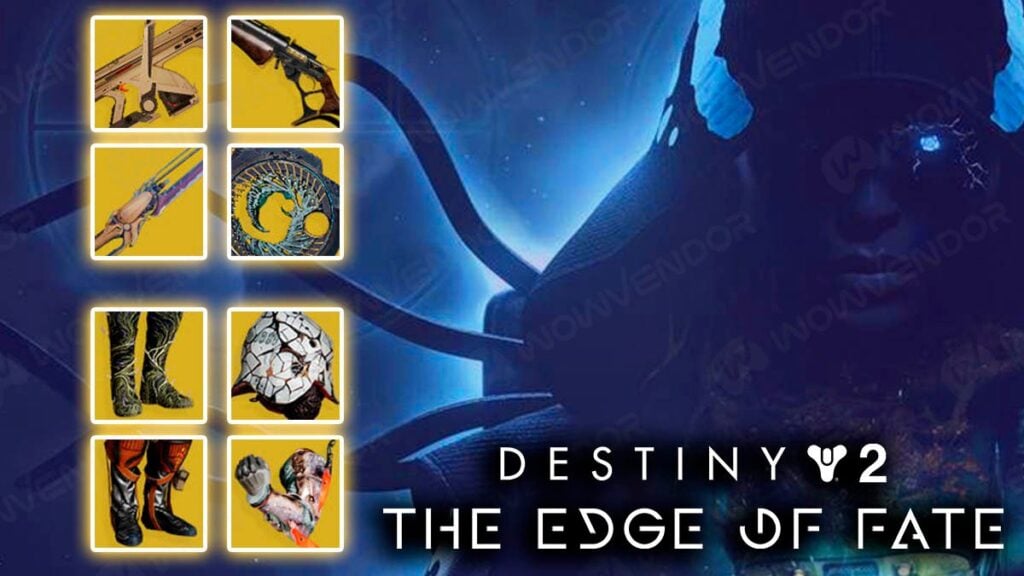 Edge of Fate featured Exotic gear list in Destiny 2.