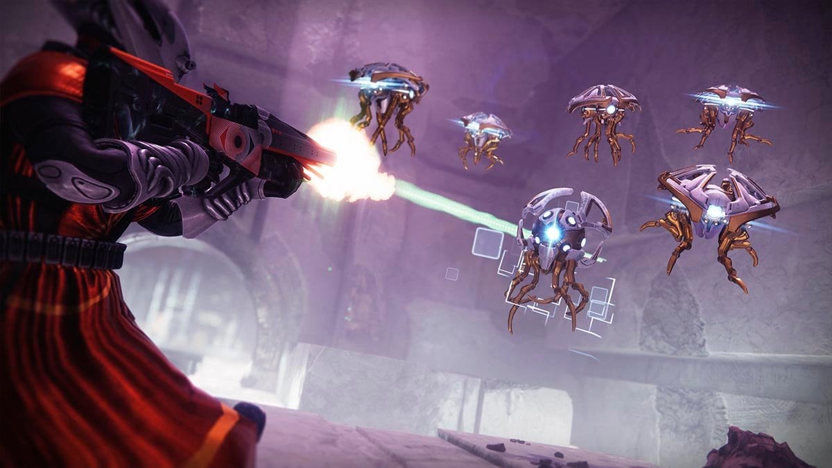 Guardian shooting enemies at Kepler.