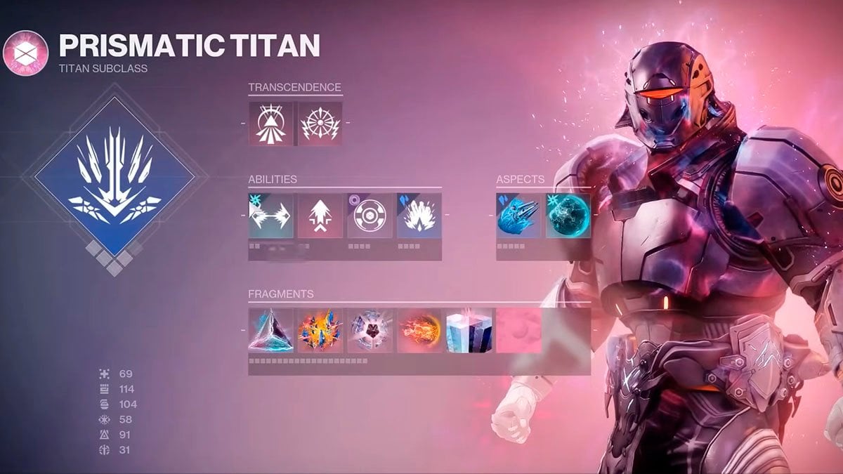 Prismatic Titan build for Edge of Fate legendary campaign.