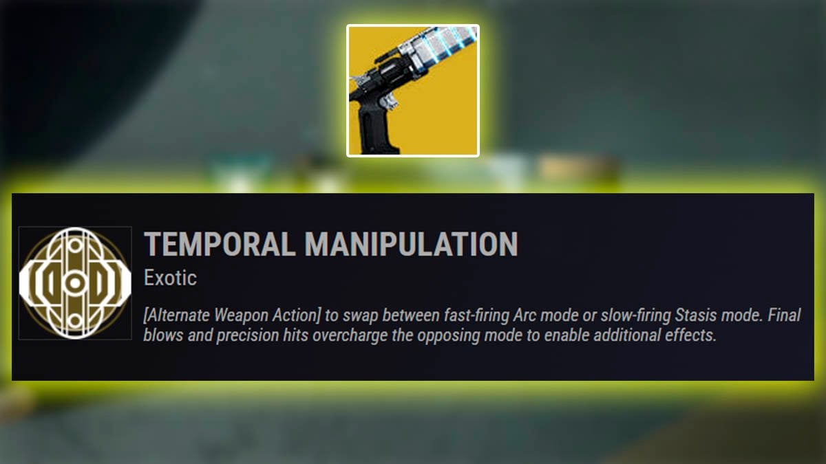 Temporal Manipulation Exotic Perk for Graviton Spike.