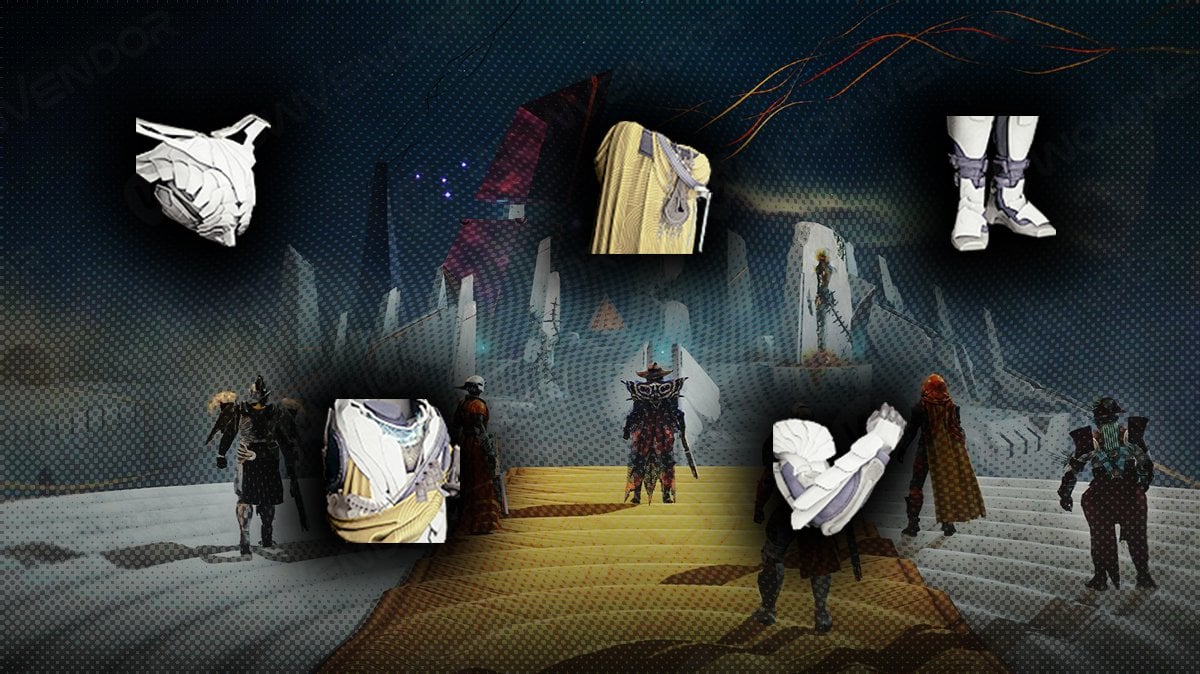 Destiny 2: The Desert Perpetual loot Titan Armor icons showcase.