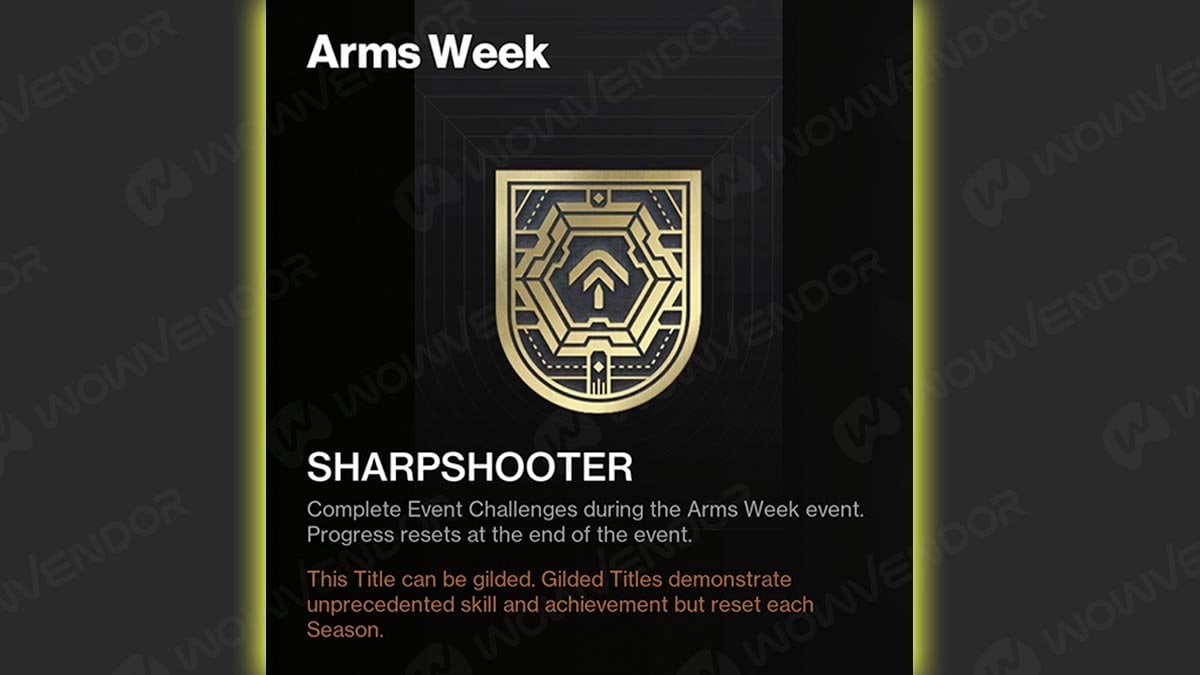 Arms Week Title in Destiny 2.