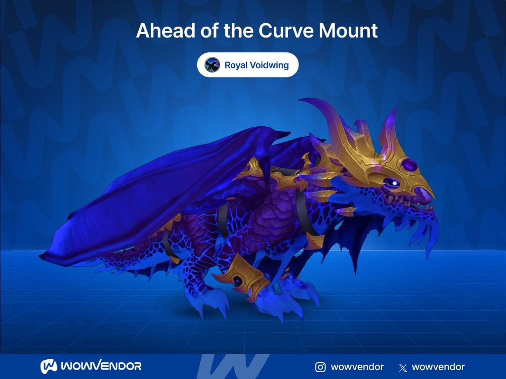 Ahead of the Curve mount - Royal Voidwing