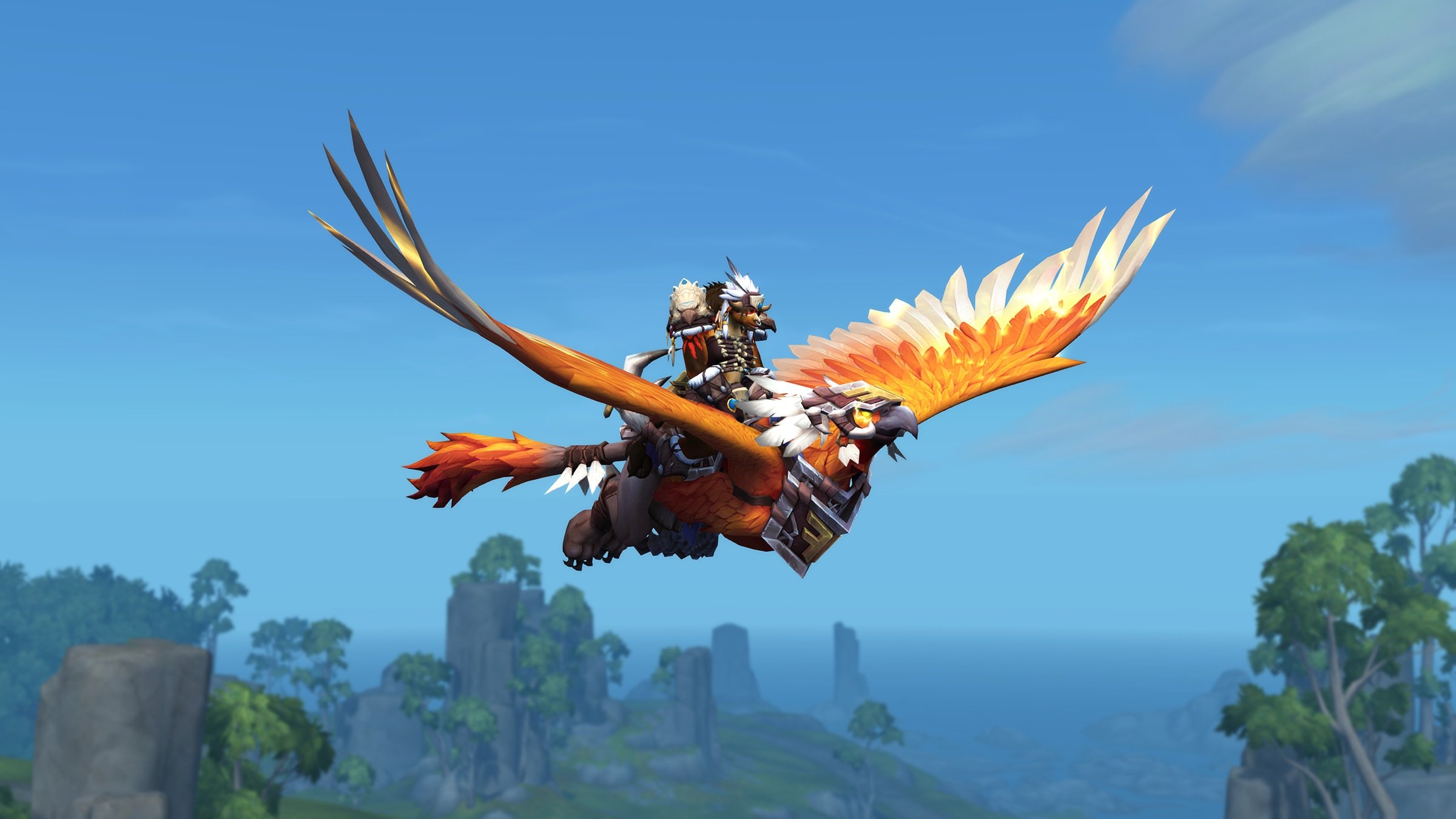 September Trading post Cinder-Plumed Highland Gryphon mount showcase.