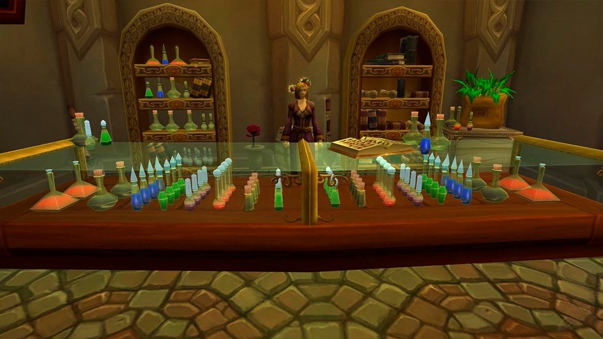 Alchemy table in WoW shop.