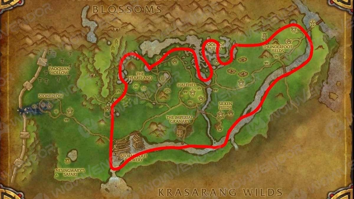 MoP Classic Herbalism route Pandaria.