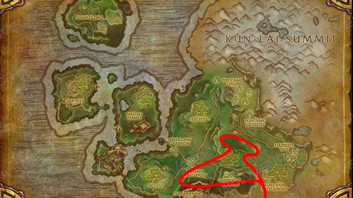 MoP Classic Herbalism route 2025.