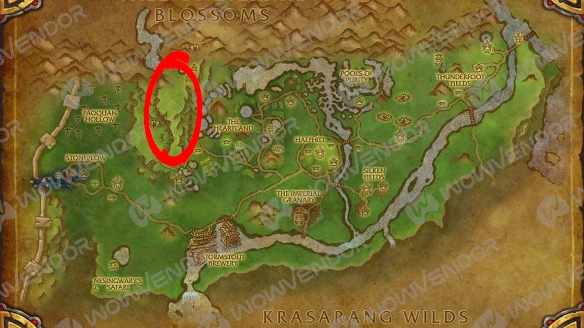 MoP Classic gold farming spot: Valley of the Four Winds.