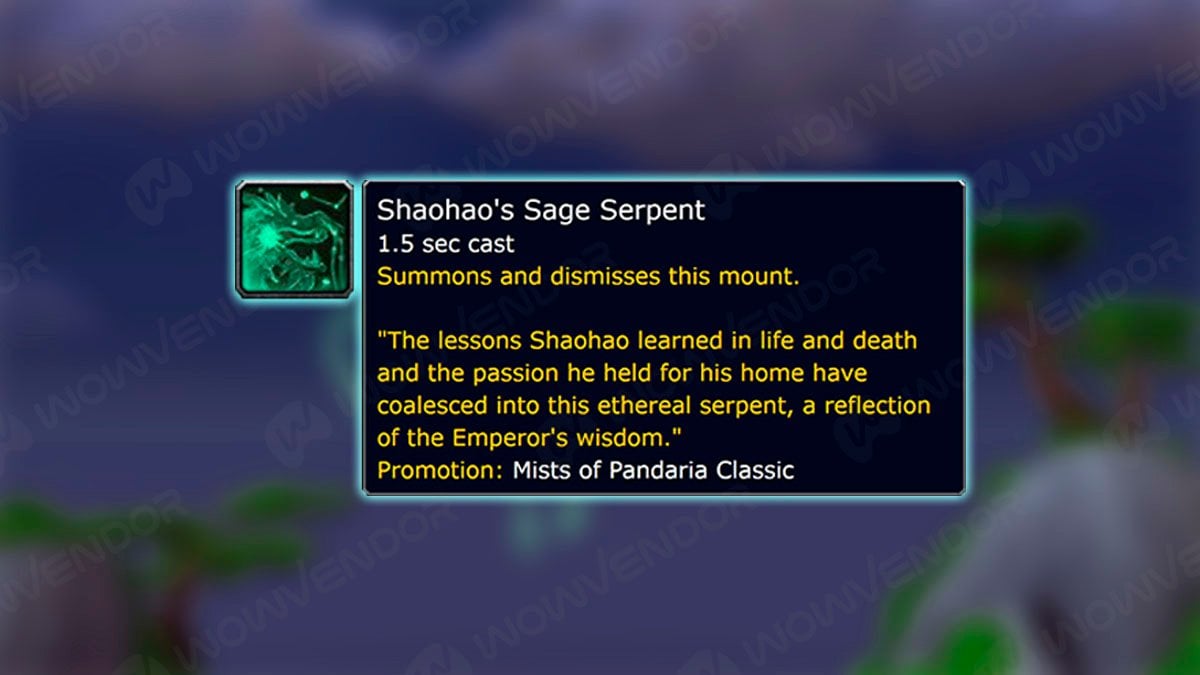 Shaohao's Sage Serpent mount icon.