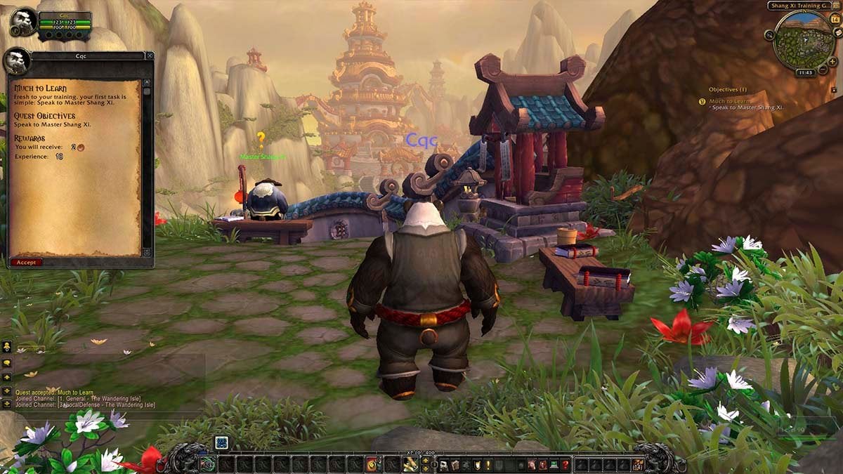 Pandaren starting experience for Shaohao's Sage Serpent mount.
