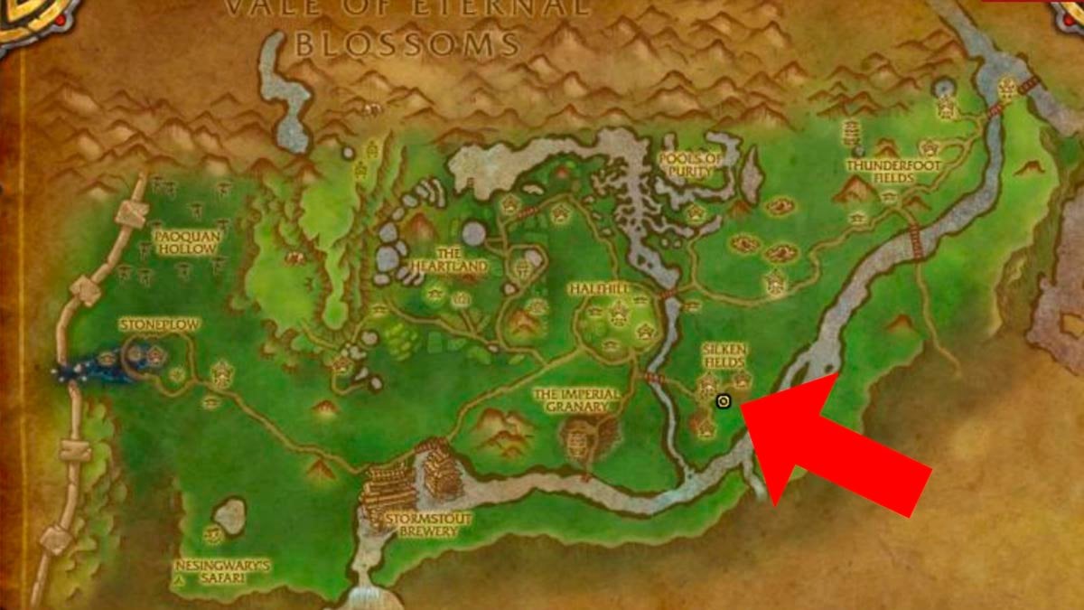 The Silken Fields in Mists of Pandaria Classic.