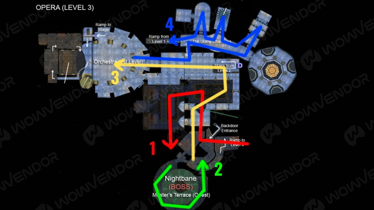 Karazhan gold farming route for MoP Classic.
