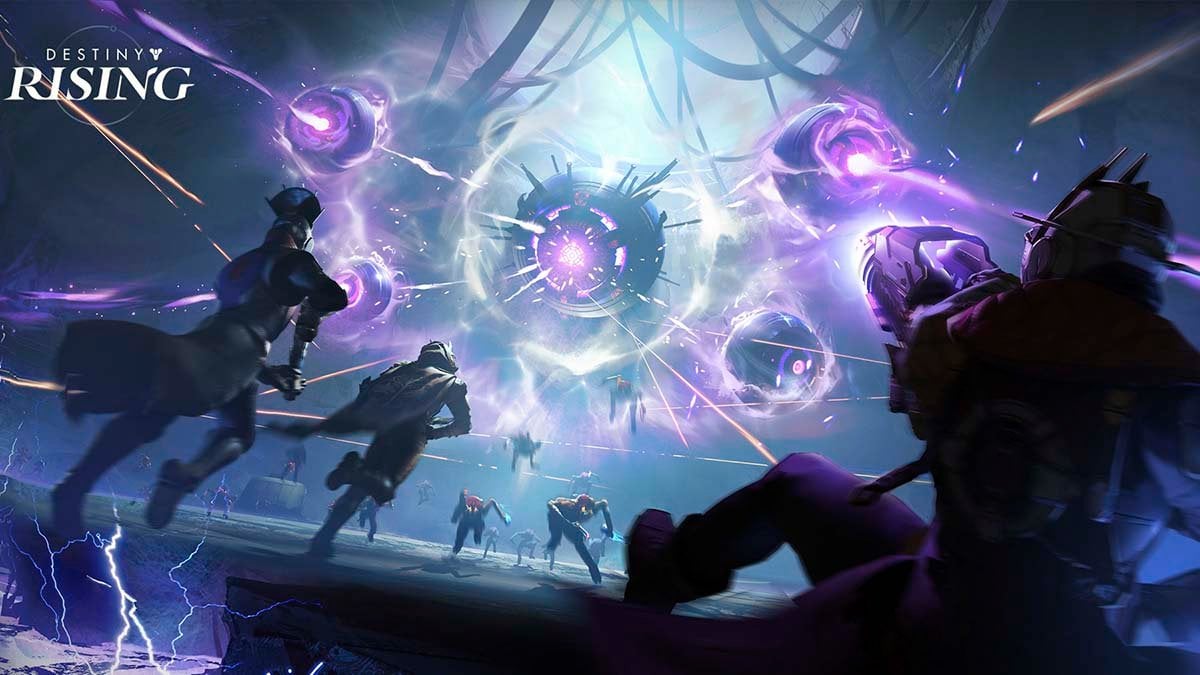 Destiny Rising guardians in PvE fight - concept art.