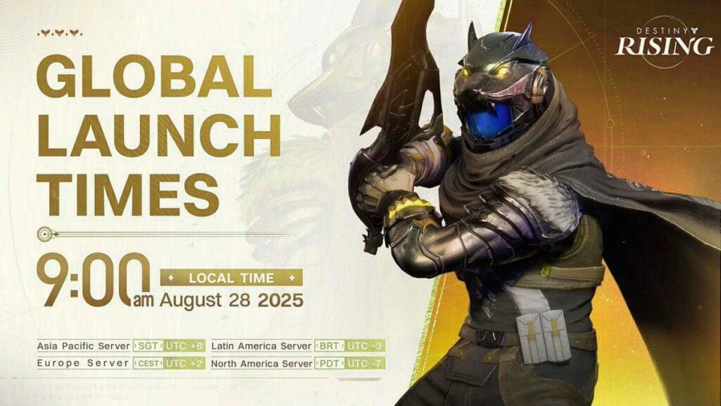 Destiny Rising release date and time.