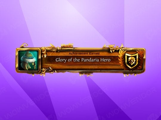 Buy MoP Classic Glory of the Pandaria Hero achievement boosting