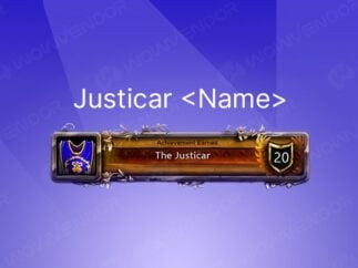 Buy WoW The Justicar title boosting