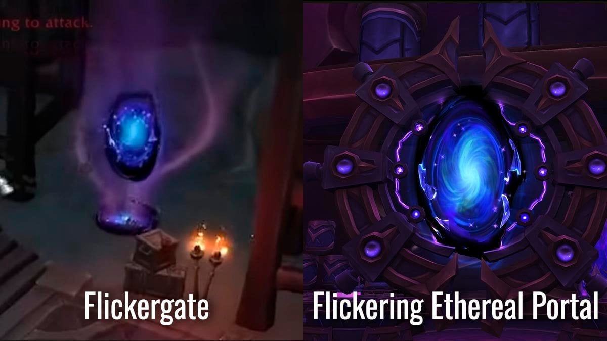 Delves Flickergates and Flickering Ethereal Portal in WoW TWW Season 3.
