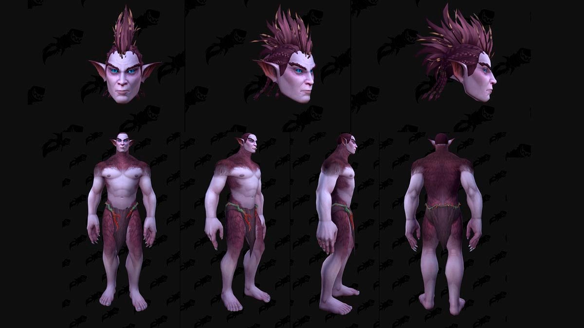 Haranir male look in WoW Midnight.