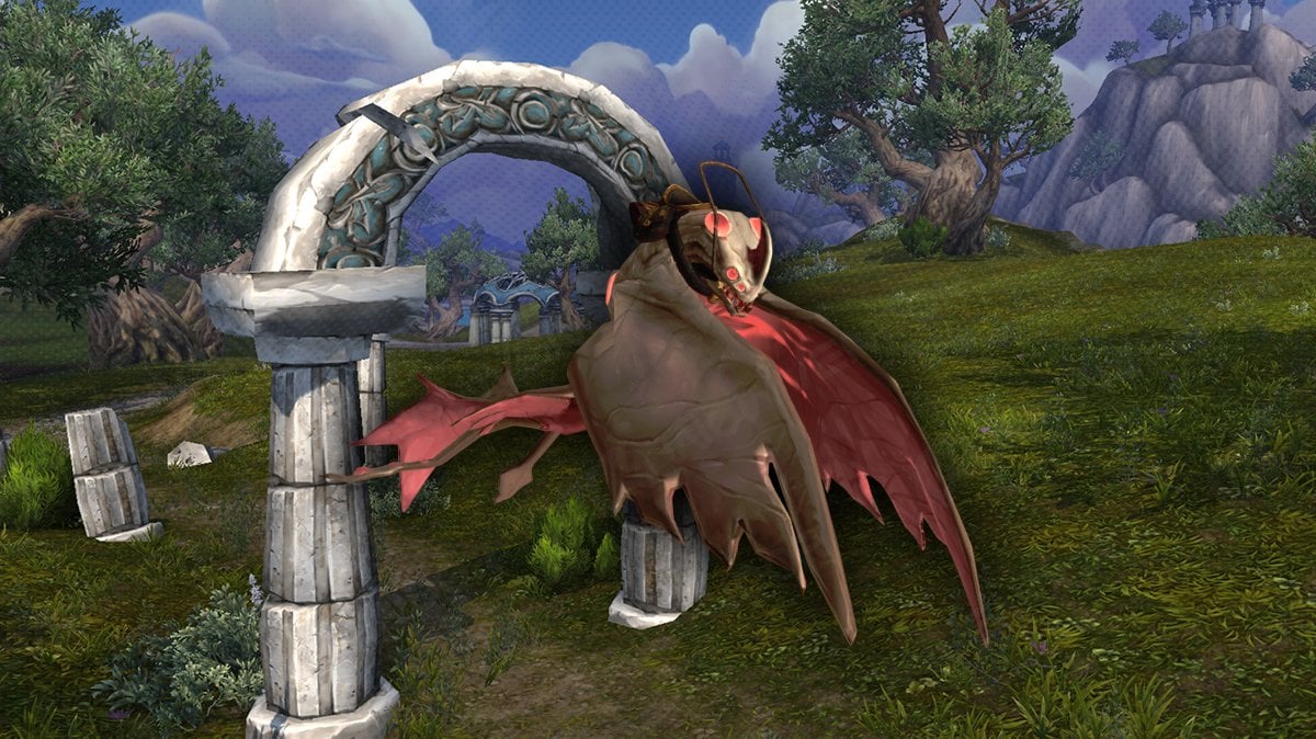 Legion Remix rewards mounts Albino Mana Ray banner image.