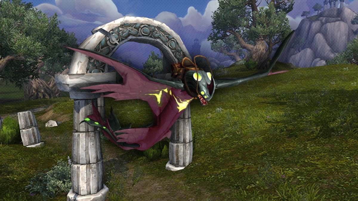 Legion Remix rewards mounts Fel-scarred Mana Ray banner image.