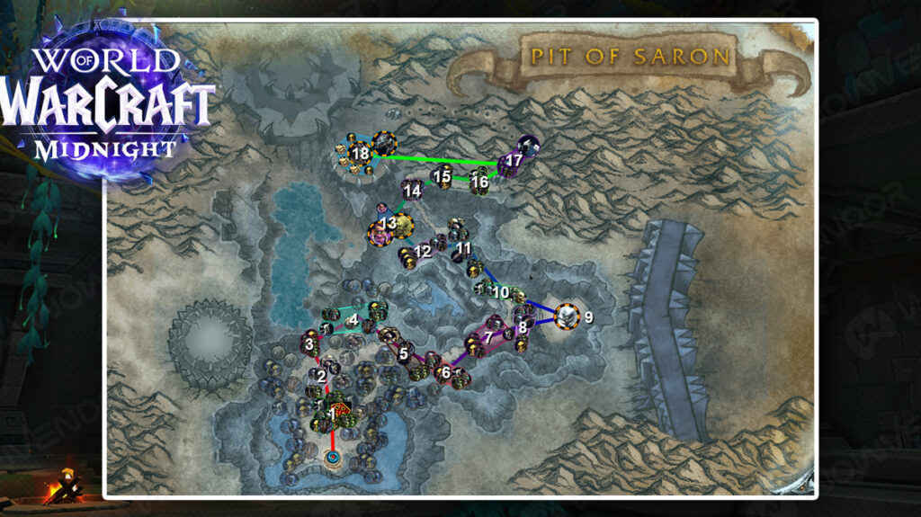 Mythic Plus Route For Pit Of Sa