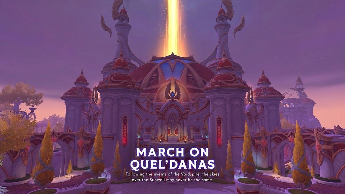March on Quel'Danas raid in Midnight WoW.