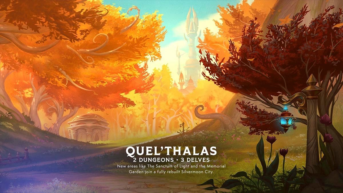 Quel'Thalas new WoW Midnight zone.