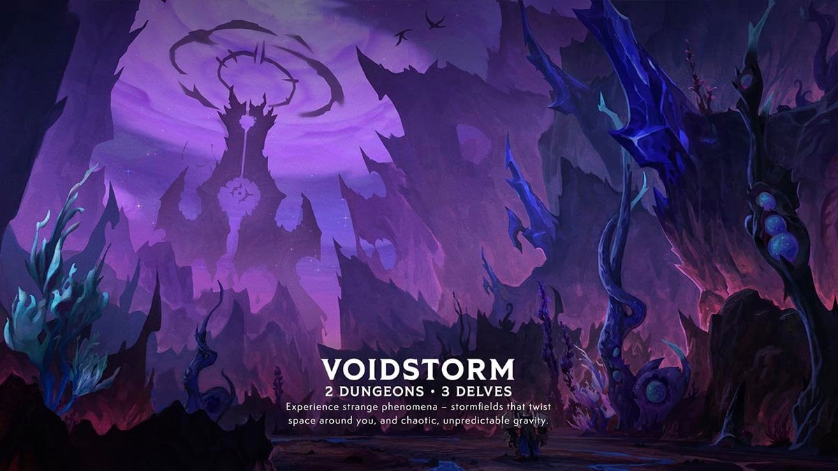 Voidstorm new WoW Midnight zone.