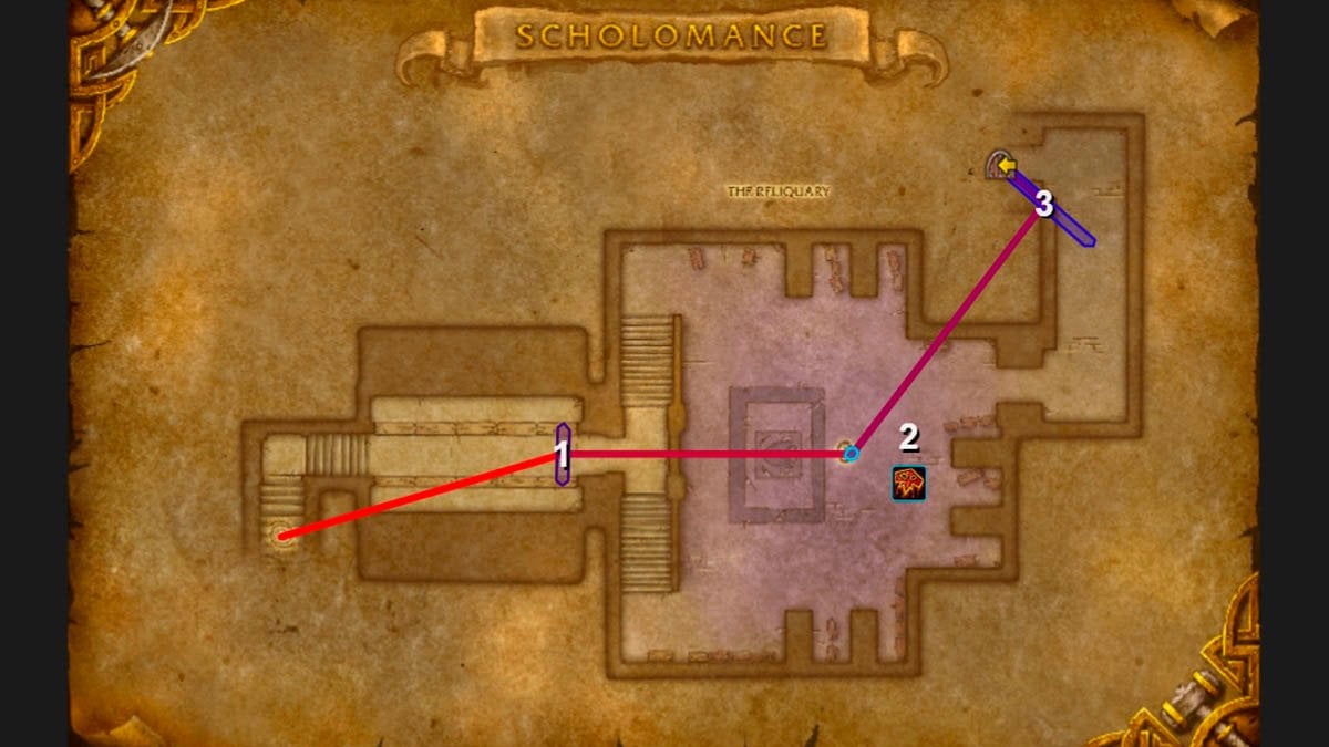 Scholomance route for Challenge Mode in Mists of Pandaria Classic.
