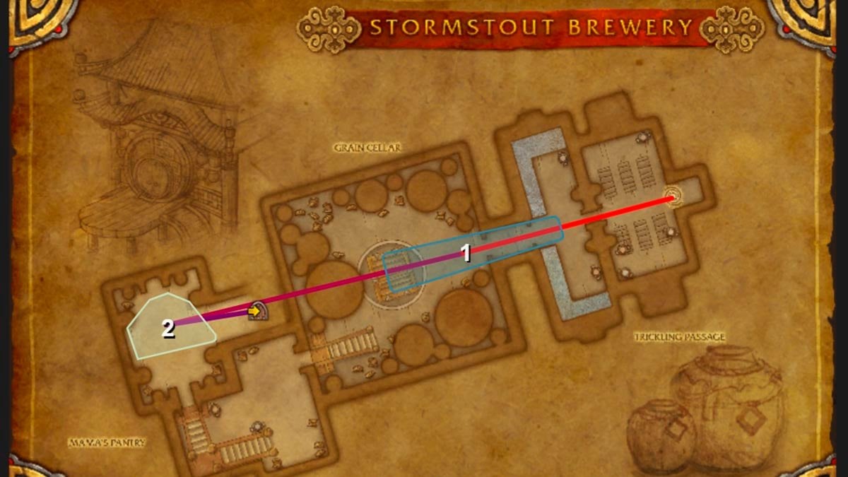 Stormstout Brewery route for Challenge Mode in Mists of Pandaria Classic.