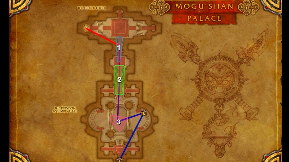 Mogu'shan Palace route for Challenge Mode in Mists of Pandaria Classic.