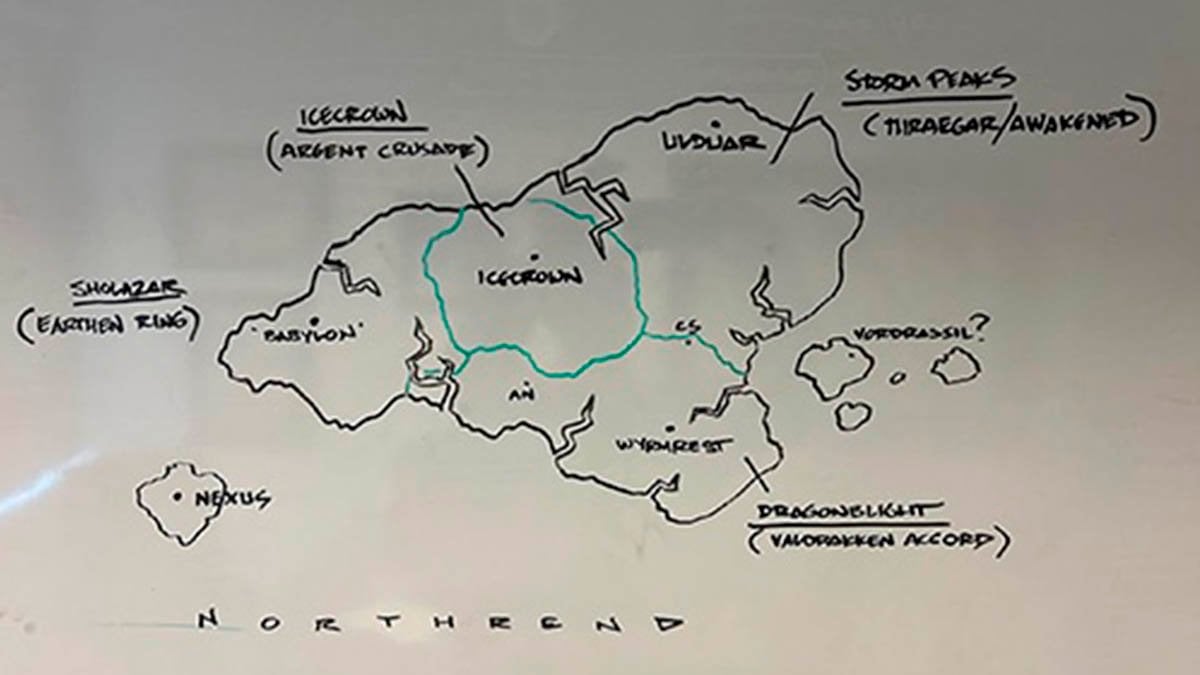 Northrend map leak WoW Midnight and Last Titan.