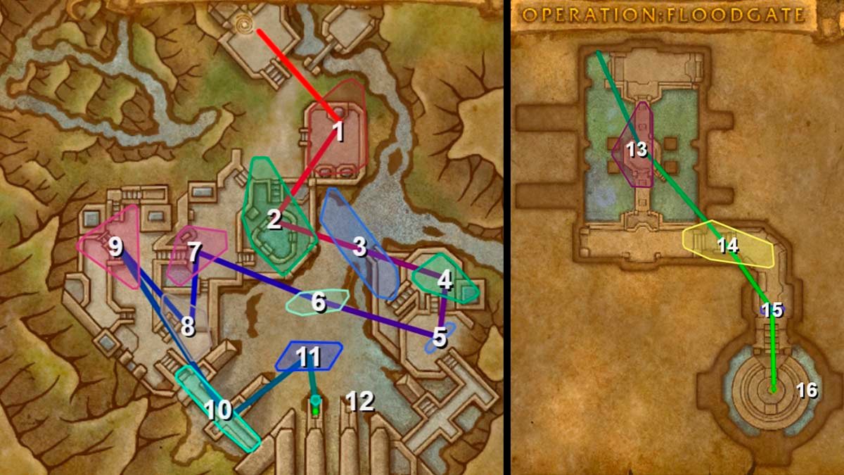 Operation Floodgate M+ route War Within.