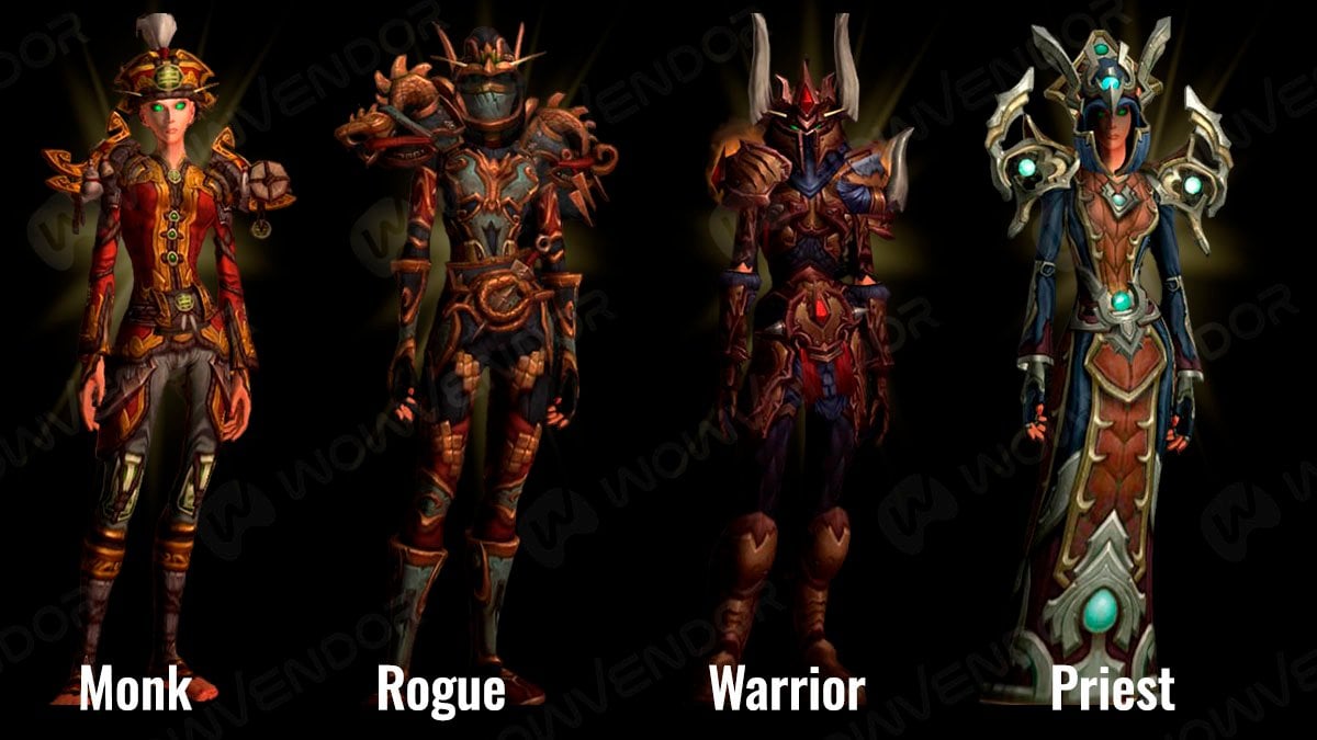 Challenge Mode set for Monk, Rogue, Warrior, and Priest in Pandaria Classic.