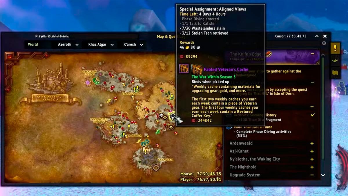 K'aresh Special Assignment quest.