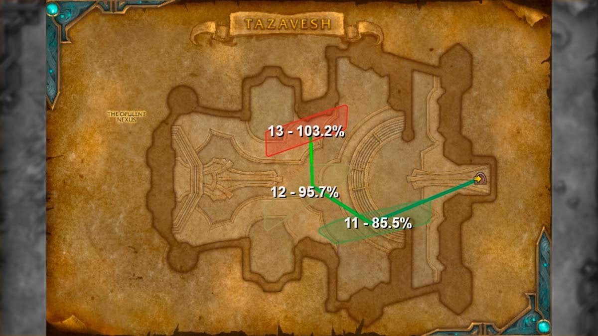 Tazavesh So’leah’s Gambit M+ route Season 3 TWW.