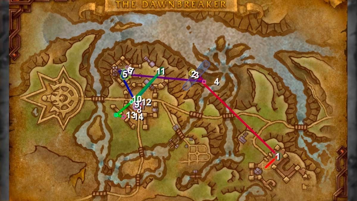 The Dawnbreaker M+ route War Within.
