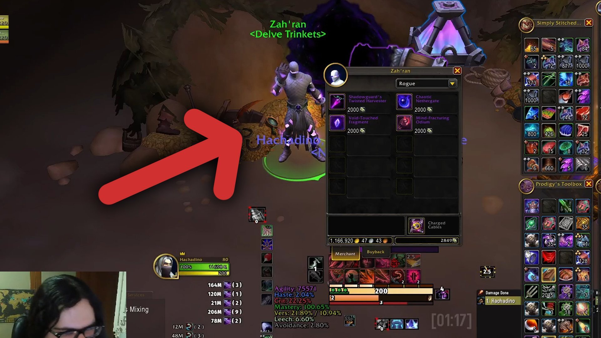 Zah'ran Delve trinkets loot showcase.
