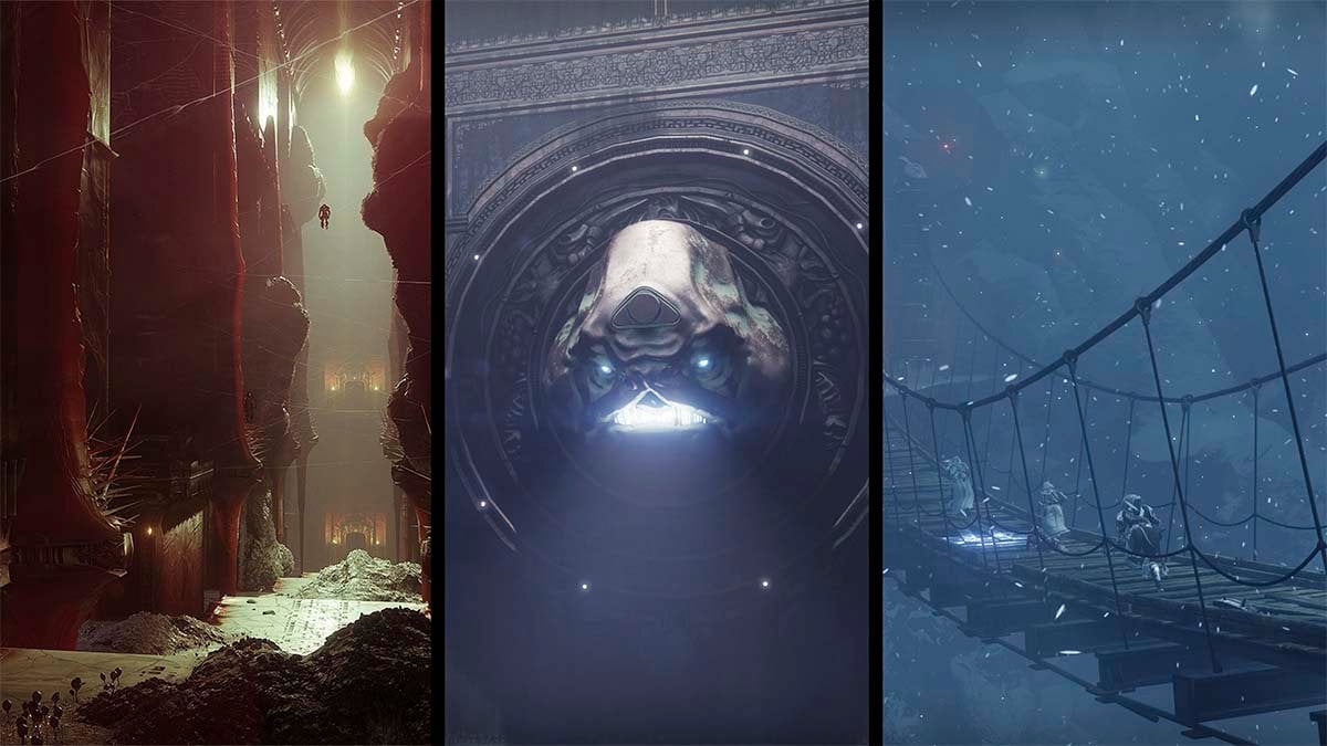 Ash and Iron Dungeon lairs in Destiny 2.