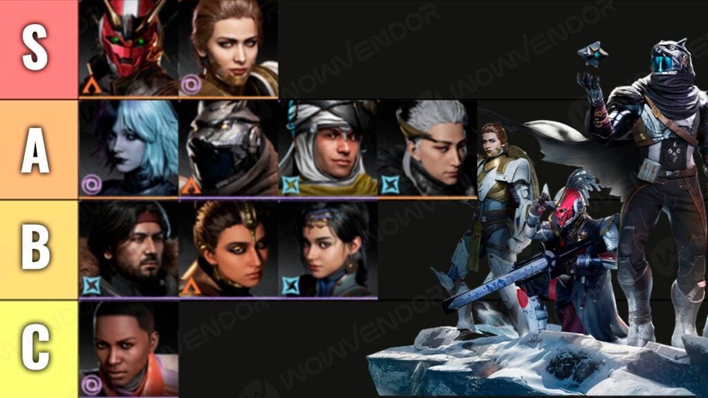 Destiny Rising tier list best characters in September 2025.